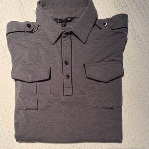 Express Charcoal Button-Down Shirt